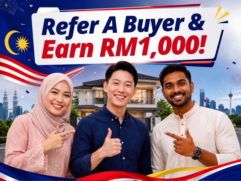 Refer a buyer and earn RM1,000 — Merdeka campaign
