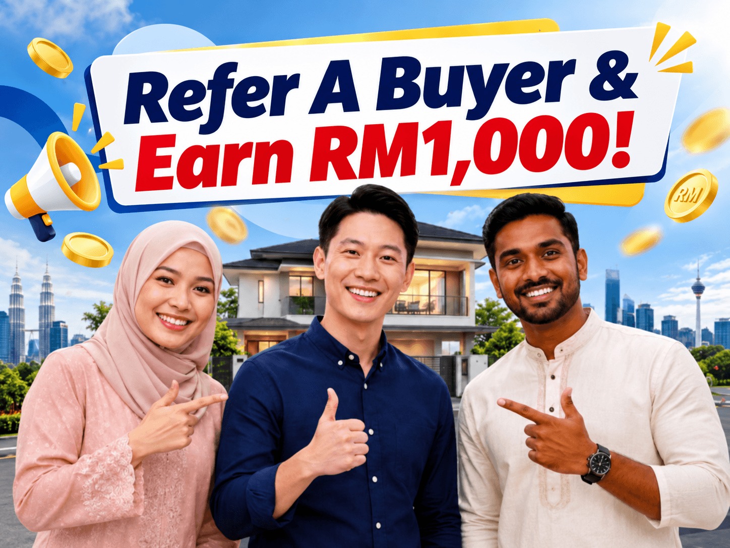 Refer a buyer and earn RM1,000 — Merdeka campaign