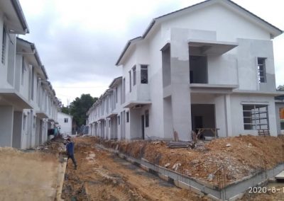 Erica : 2 Storey Terrace Houses (External infrastructure work in progress. Building structure is 70% completed)