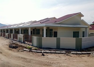 PHASE 3B – SINGLE-STOREY TERRACE HOUSES (ROAD KERB WORKS IN PROGRESS)