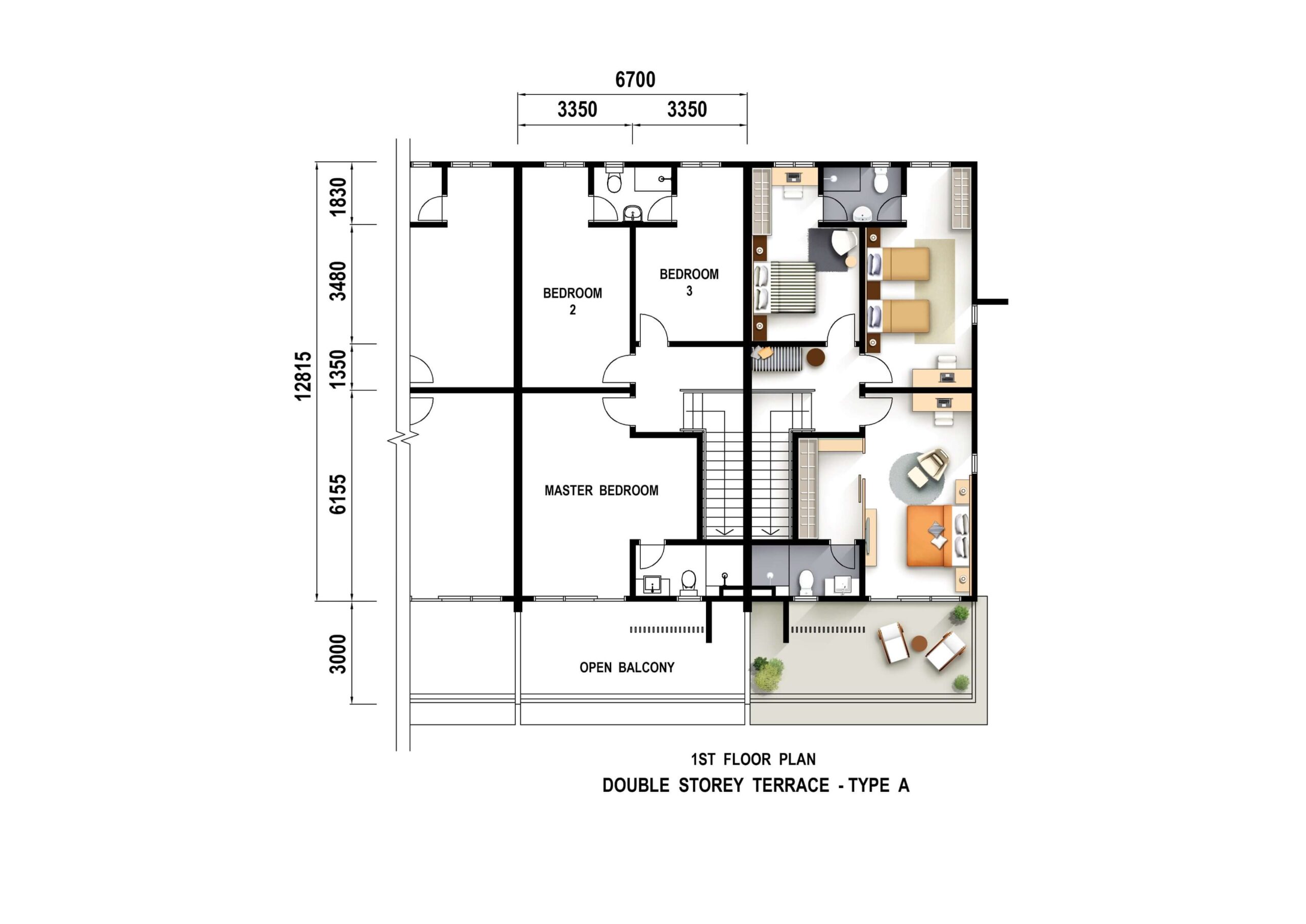 Impiana Upeh Floor Plan (Type A - First Floor)